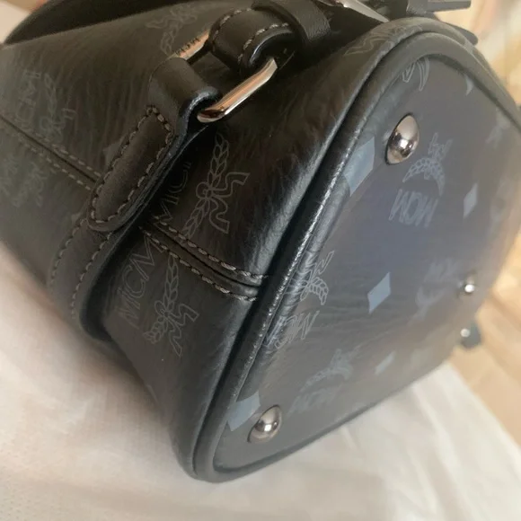 MCM Black Crossbody Bag with Monogram - Picture 8 of 16